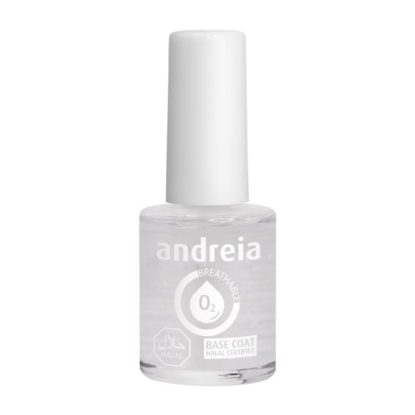 Basis atmungsaktiver Nagellack, zertifiziert Halal, Andreia 10,5 ml