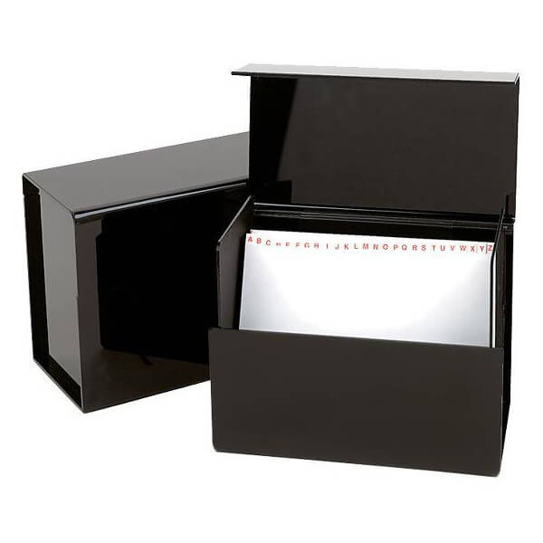 Storage box for color/perm cards