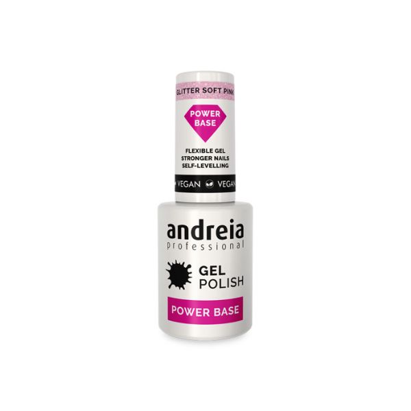 Power Base Glitter Soft Pink Andreia 10,5ml