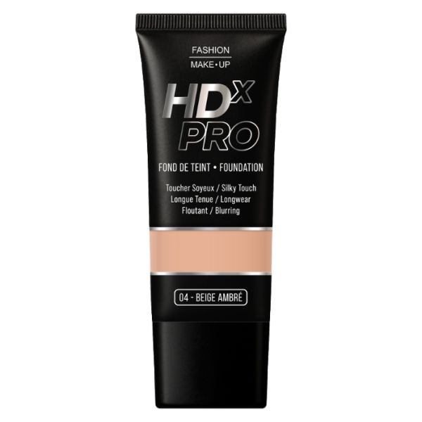 Fond de teint HDX PRO 04 beige ambré Fashion Make Up