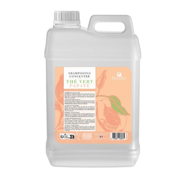 Shampooing concentré Amande Thé vert Papaye Professionnel 3L