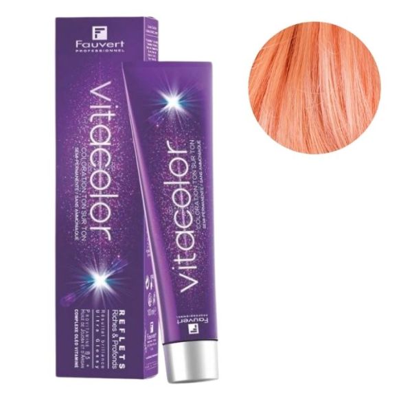 Coloration ton sur ton Vitacolor R pèche abricot Fauvert 100ML