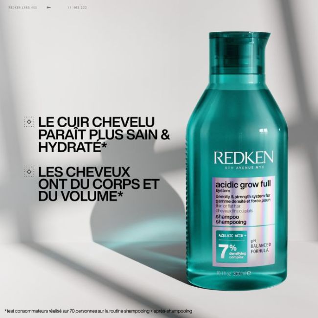 Shampooing densité cheveux fins Acidic Grow Full System Redken 300ML