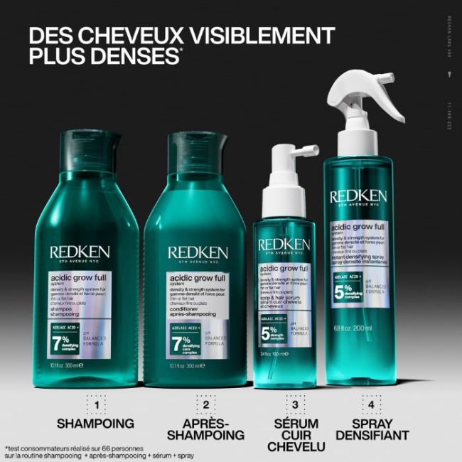 Spray densité et volume instantanné cheveux fins Acidic Grow Full System Redken 190ML