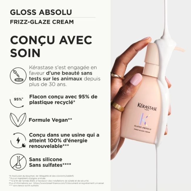 Crème de soin Frizz-Glaze Gloss Absolu Kérastase 240ML