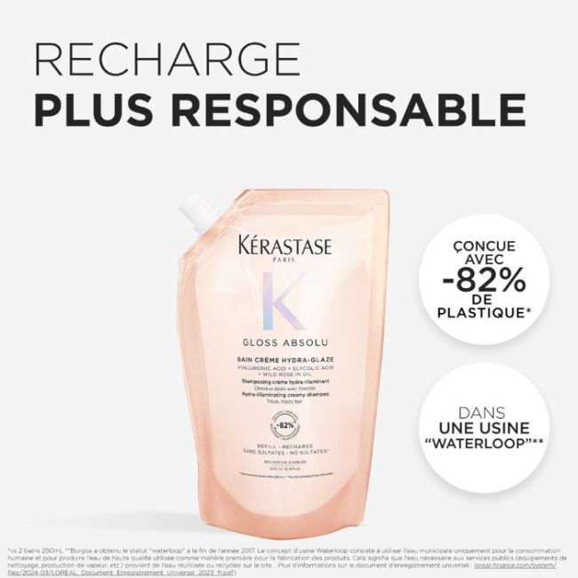 Recharge bain crème Hydra-Glaze Gloss Absolu Kérastase 500ML