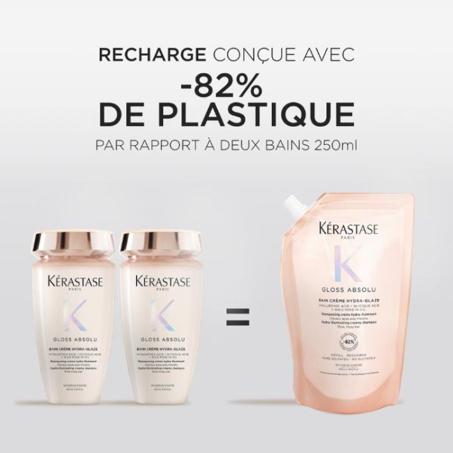 Recharge bain crème Hydra-Glaze Gloss Absolu Kérastase 500ML