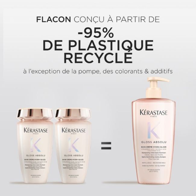 Bain crème rechargeable Hydra-Glaze Gloss Absolu Kérastase 500ML