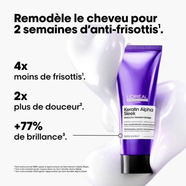 Soin transformatif lissant Keratin Alpha Sleek L'Oréal Professionnel 200ML