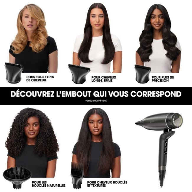 Embout concentrateur de précision ghd pour sèche-cheveux ghd speed