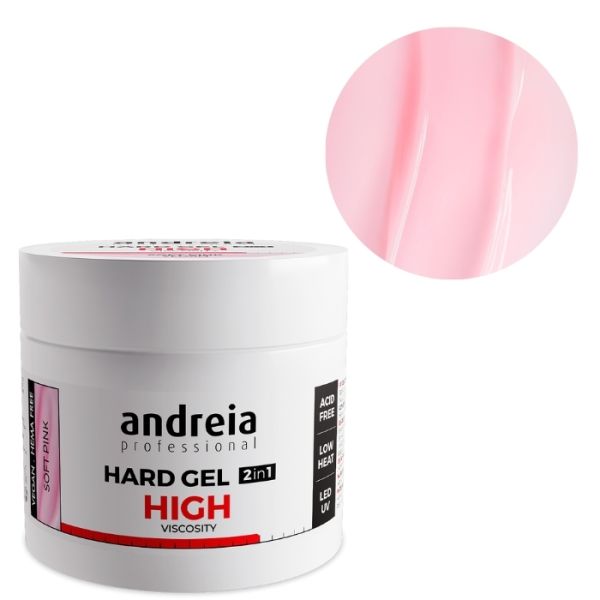 Gel de construction haute viscosité Soft Pink Andreia 200g