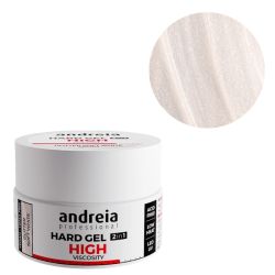 Gel di costruzione ad alta viscosità Glitter Soft White Andreia 22g