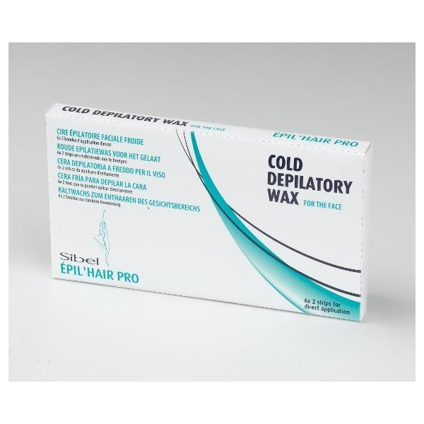Strisce depilatorie x 12 - Con cera a freddo per il viso Strisce depilatorie x 12 - Con cera a freddo per il viso