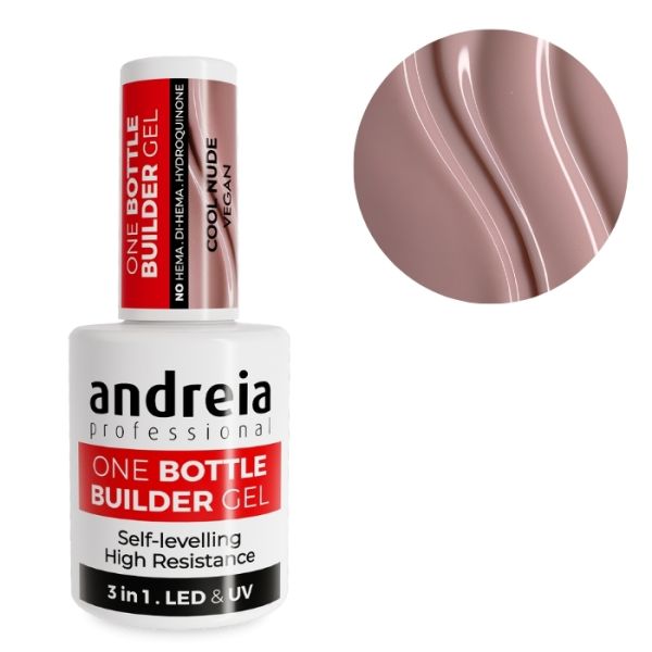 3-in-1 Construction Gel One Bottle Low Viscosity Cool Nude Andreia 14ml