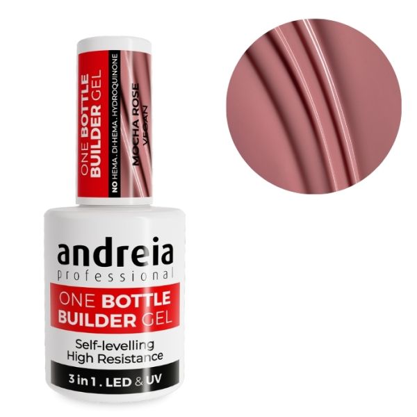 3-in-1 Construction Gel One Bottle Low Viscosity Mocha Rose Andreia 14ml