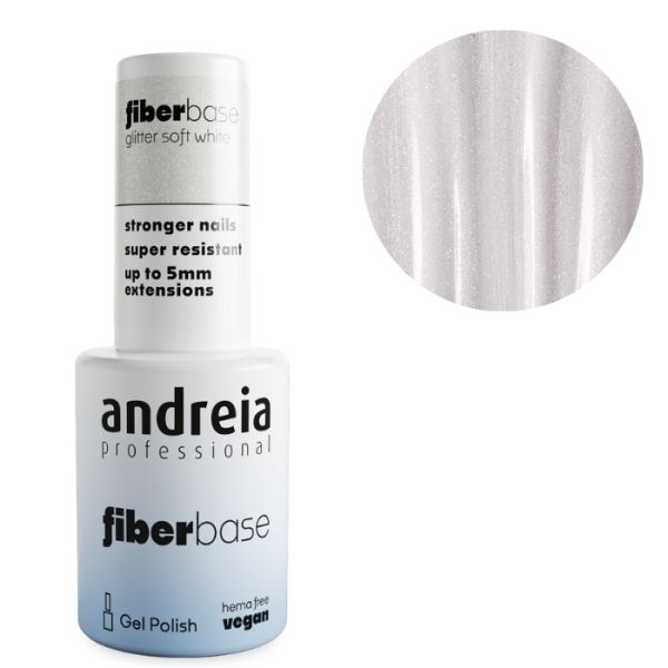 Glitter Fibra Base Bianco Morbido Andreia 10,5ml