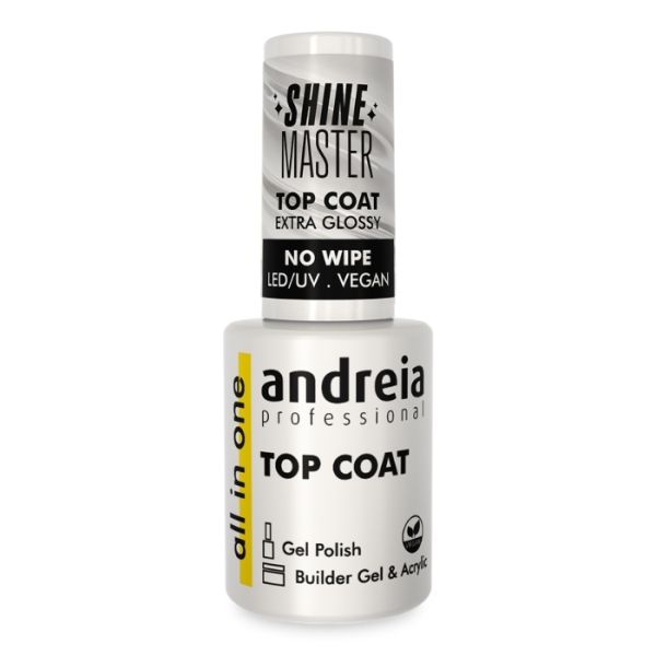 Top Coat All In One Shine Master Top Coat Extra Lucido Andreia 10,5ml