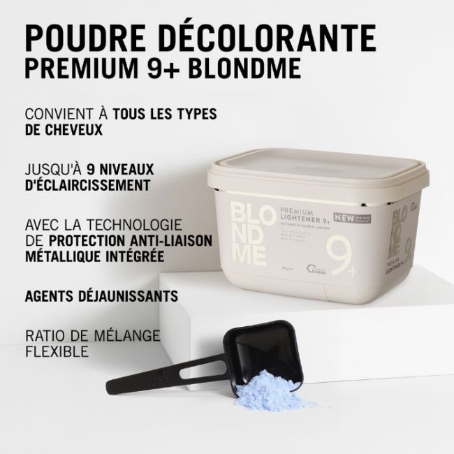 Poudre Décolorante Prémium 9+ BlondMe Schwarzkopf 450g