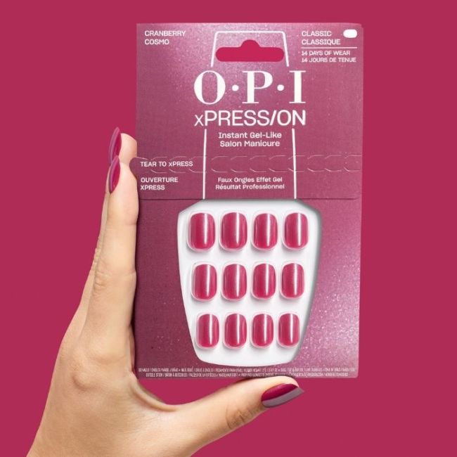 OPI Press-On Nails The New OPIcons Cranberry Cosmo
