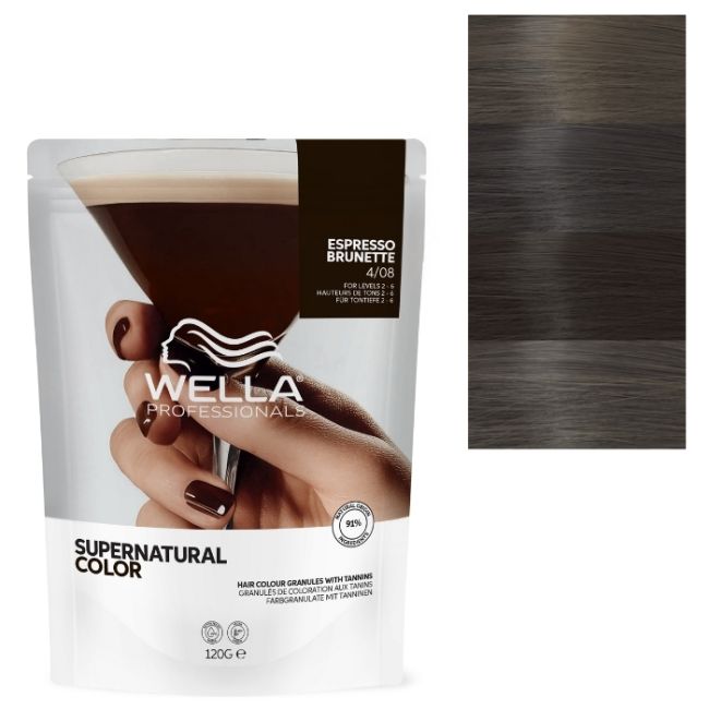 Natürliche Färbung Supernatural Color Kastanienbraun Perlmutt 4/08 Wella 120g