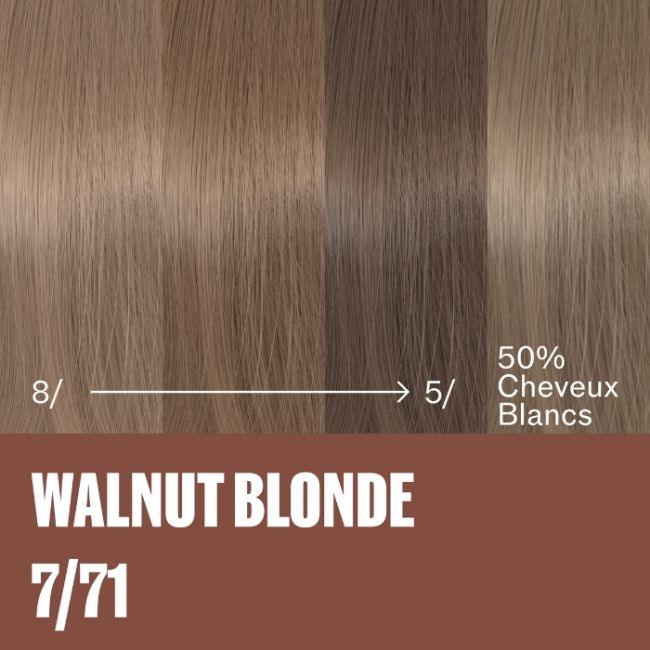 Coloração natural Supernatural Color Louro Médio Castanho Acinzentado 7/71 Wella 120g