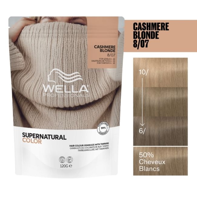 Natürliche Färbung Supernatural Color Hellblond Naturbraun 8/07 Wella 120g