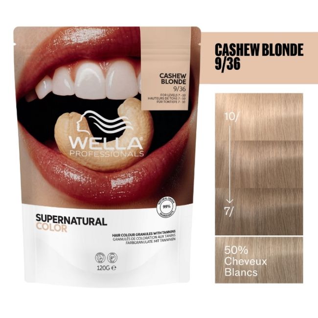 Coloração natural Supernatural Color Louro Muito Claro Dourado Violeta 9/36 Wella 120g