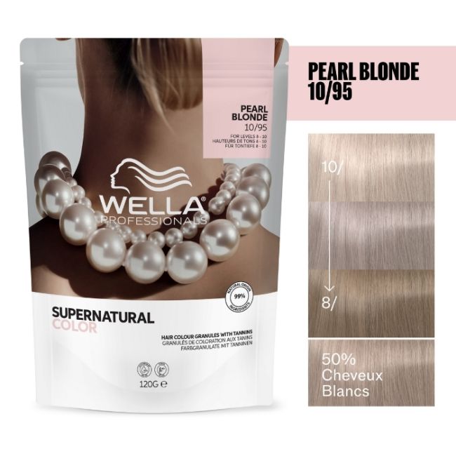 Natuurlijke kleuring Supernatural Color Blond Heel Heel Licht Rookachtig Mahonie 10/95 Wella 120g