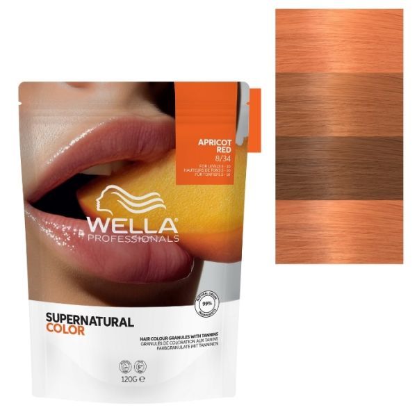 Coloração natural Supernatural Color Louro Claro Dourado Acobreado 08/34 Wella 120g