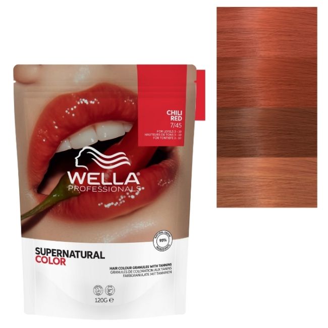 Colorazione naturale Supernatural Color Biondo Medio Ramato Mogano 7/45 Wella 120g