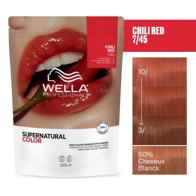 Colorazione naturale Supernatural Color Biondo Medio Ramato Mogano 7/45 Wella 120g