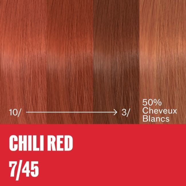 Coloration naturelle Supernatural Color Blond Moyen Cuivré Acajou 7/45 Wella 120g