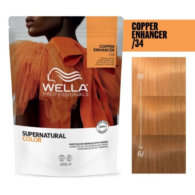 Coloração natural Supernatural Cor Dourado Cobre /34 Wella 120g