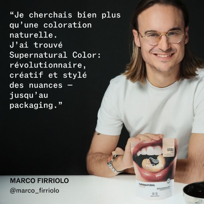 Coloração natural Supernatural Color Louro Médio Acobreado Marrom 7/45 Wella 120g