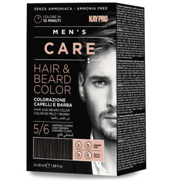 Kit Coloration Homme Cheveux & Barbe Chatain Clair Kaypro
