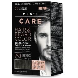 Kit Coloration Homme Cheveux & Barbe Blond fonce Kaypro