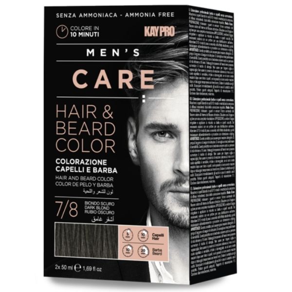 Kit Coloration Homme Cheveux & Barbe Blond fonce Kaypro