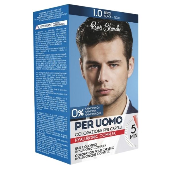 Kit de coloration pour homme 1 noir Renée Blanche