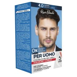 Kit de coloration pour homme 4 chatain Renée Blanche