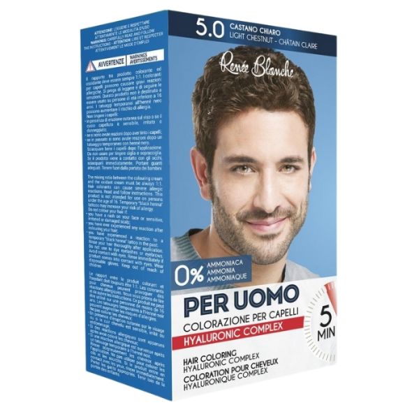 Kit de coloration pour homme 5 chatain clair Renée Blanche