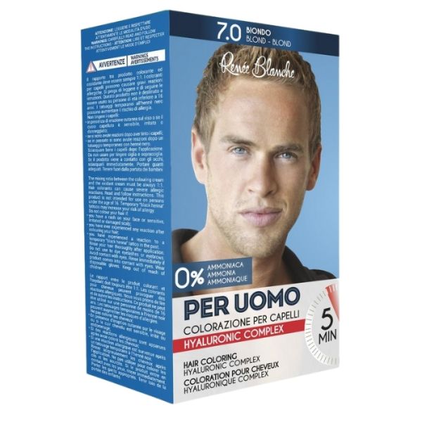 Kit de coloration pour homme 7 blond coloration Renée Blanche