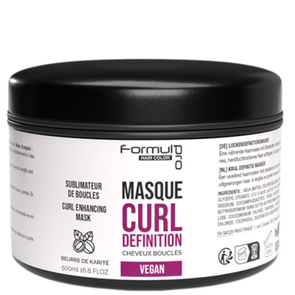 Masque cheveux bouclés Curl Vegan Formul Pro 500ml