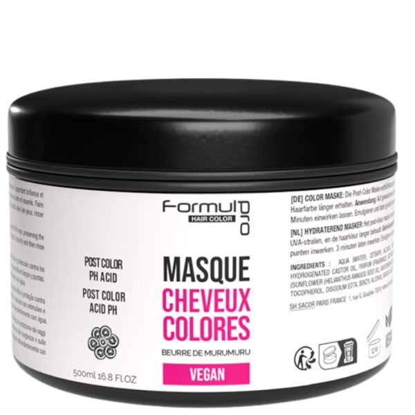 Masque cheveux colorés Vegan Formul Pro 500ml