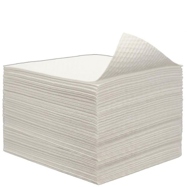 Ecologische wegwerphanddoeken ULTRA wit 80x45cm Biowels