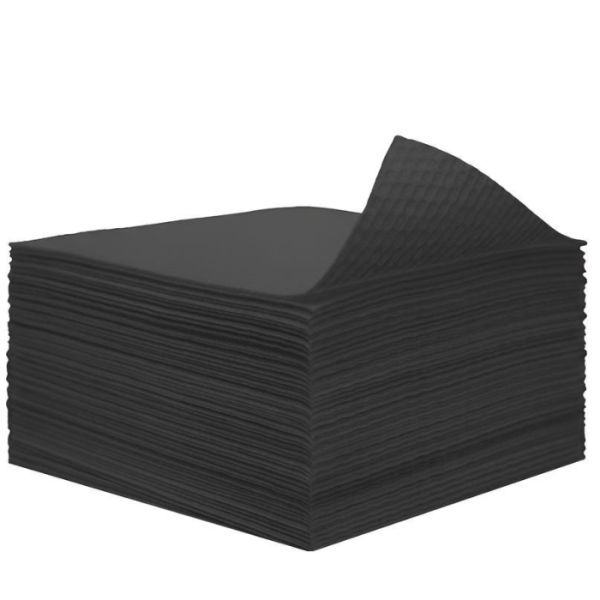 Eco-friendly black disposable SOFT towels 80x45cm Biowels