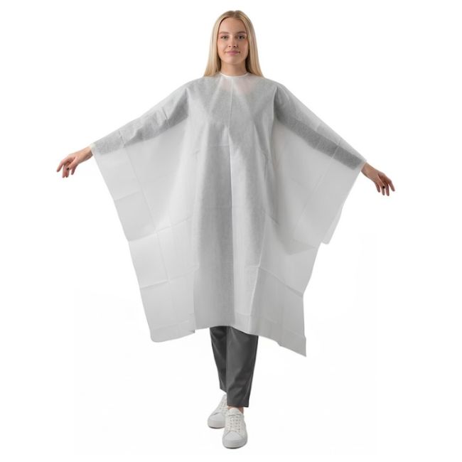 Maxi-cape Poncho Wit Cerunik niet-geweven Shophair X20