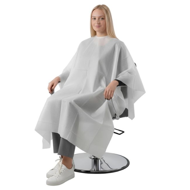 Maxi-cape Poncho Wit Cerunik niet-geweven Shophair X20