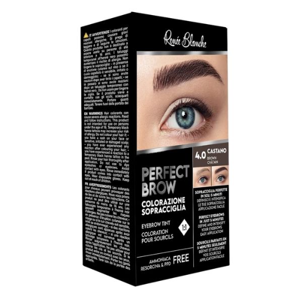 Kit de Tingimento de Sobrancelhas PerfectBrown Castanho Renée Blanche