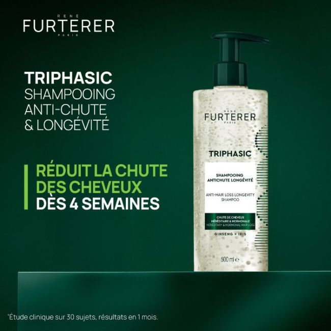 Shampooing antichute longévité Triphasic René Furterer 500ml