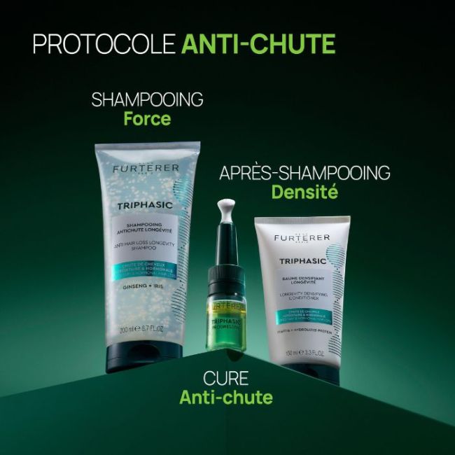 Traitement anti-chute longévité & densité Triphasic Progressive René Furterer 8x5,5ML